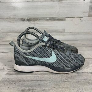 Nike Dualtone Racer Gray Running Shoes Sneakers Lace‎ Up Size 5.5